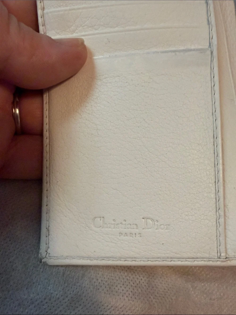 Dior Quilted Cannage Flap Wallet